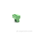blocos terminais plugáveis ​​4P verde fêmea de 2,54 mm